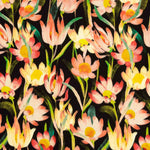Viscose Crepe Estampada com Flores Noturnas - Ribes y Casals