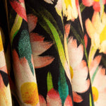 Viscose Crepe Estampada com Flores Noturnas - Ribes y Casals