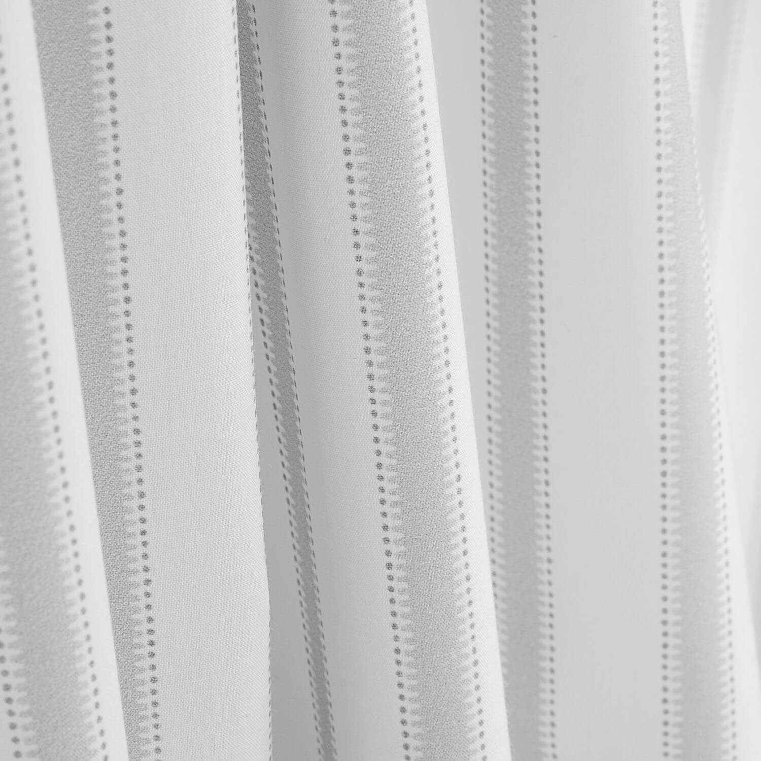 Percal estampado Doots Stripe cinzento - Ribes y Casals