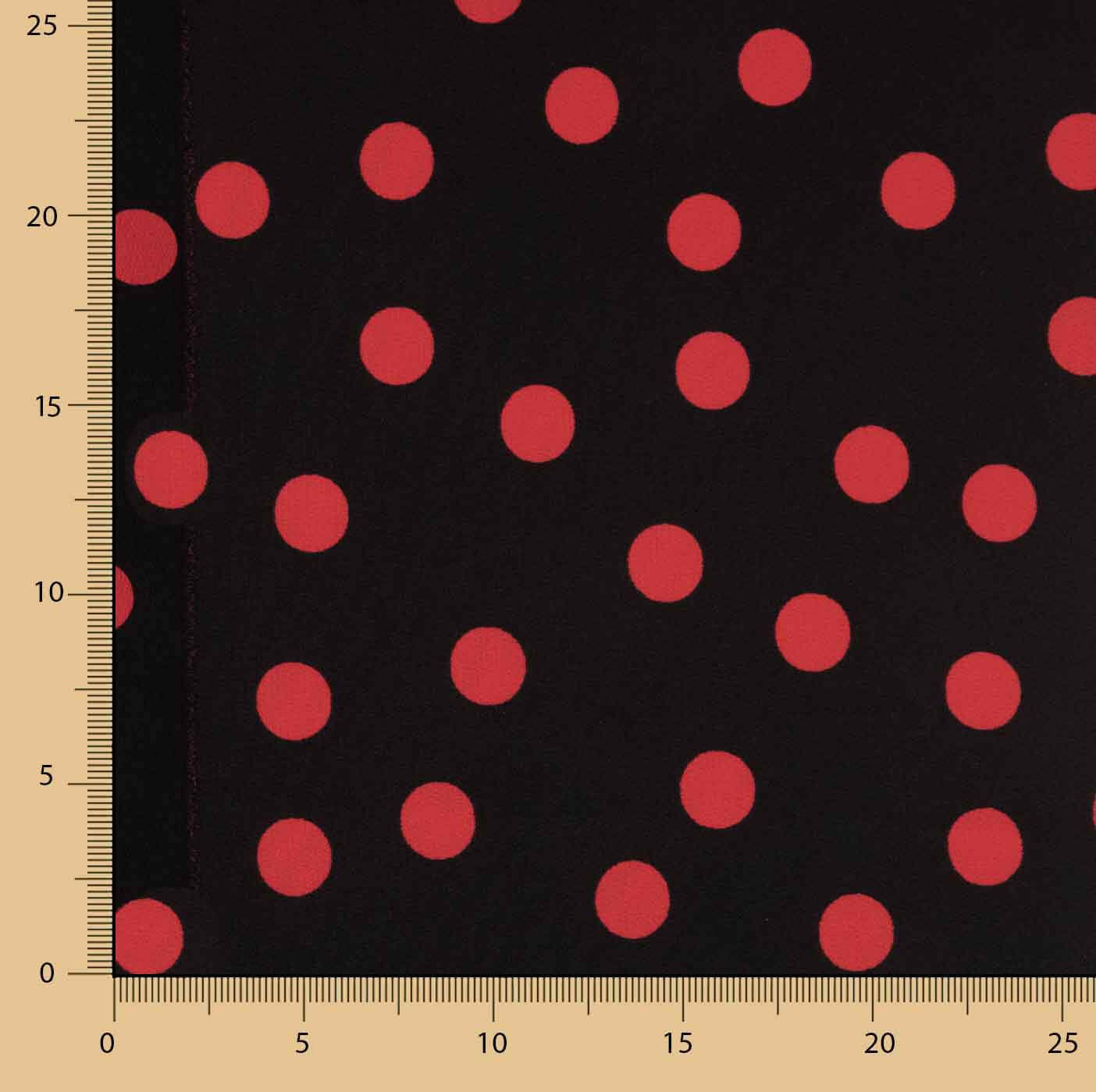 Koshibo Lunares 15 mm Preto-Vermelho - Ribes y Casals