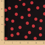 Koshibo Lunares 15 mm Preto-Vermelho - Ribes y Casals