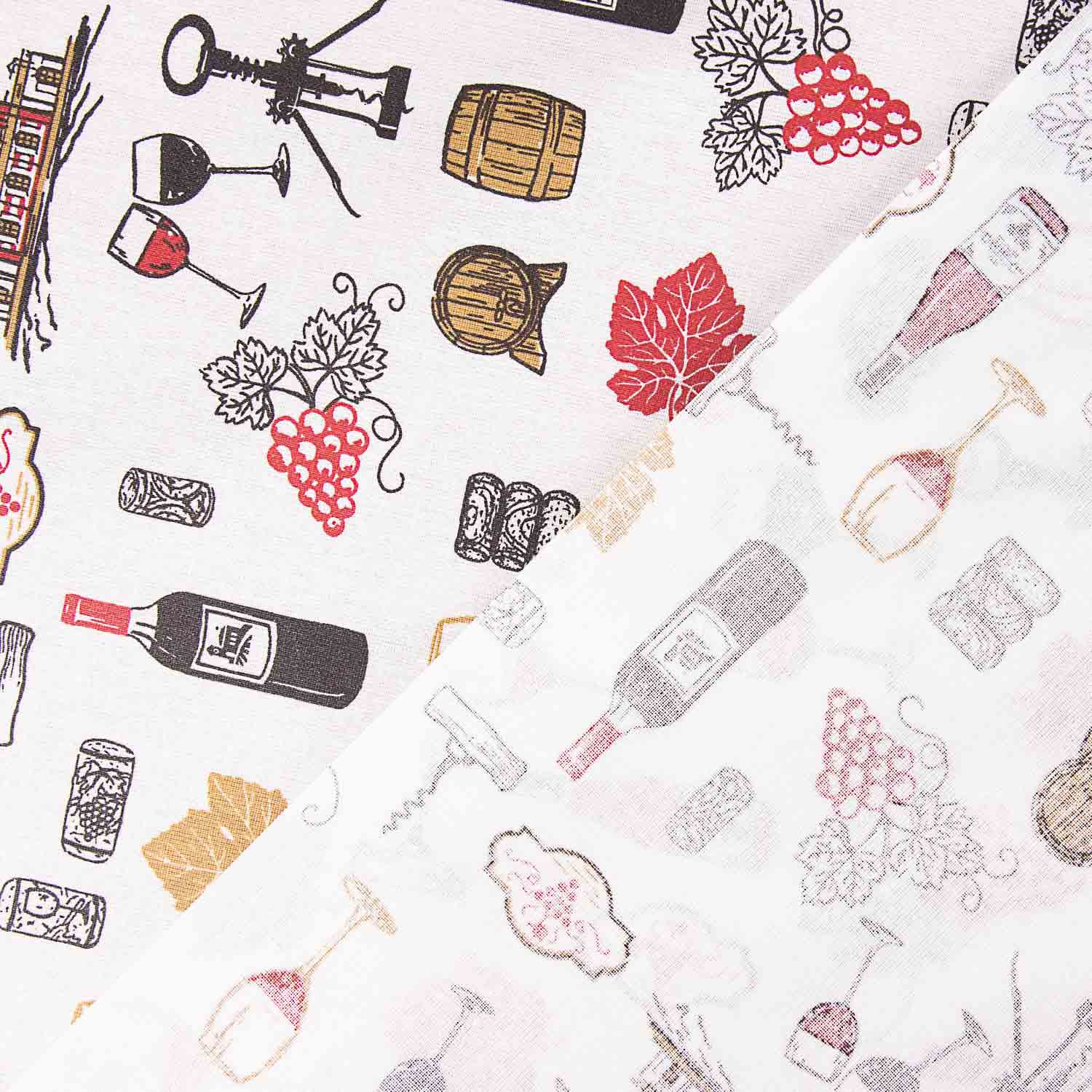 Algodão Resinado – Motivo Vinícola – Branco - Ribes y Casals