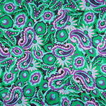 Gaze Cetim Floral Verde - Ribes y Casals