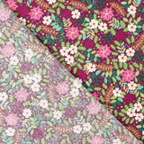 Popeline Jardim Selvagem Bordô - Ribes y Casals