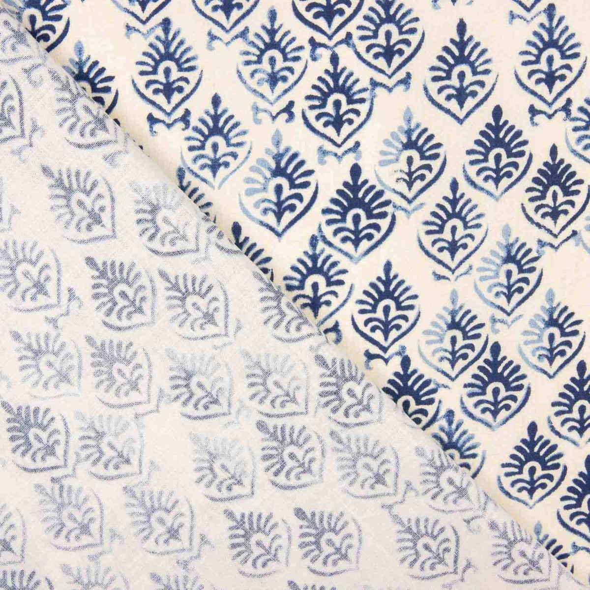 Retal Plana Viscosa Algodón Azul Jaipur 100x145 cms - Ribes y Casals