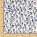 Retal Plana Viscosa Algodón Azul Jaipur 100x145 cms - Ribes y Casals