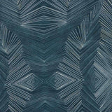 Linho e juta com estampado geométrico abissal - Ribes y Casals