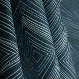 Linho e juta com estampado geométrico abissal - Ribes y Casals