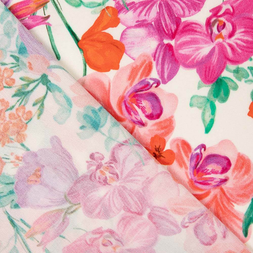 Crepe Viscosa Amapola Crudo - Ribes y Casals