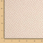 Popeline de algodão micro floral vermelho - Ribes y Casals