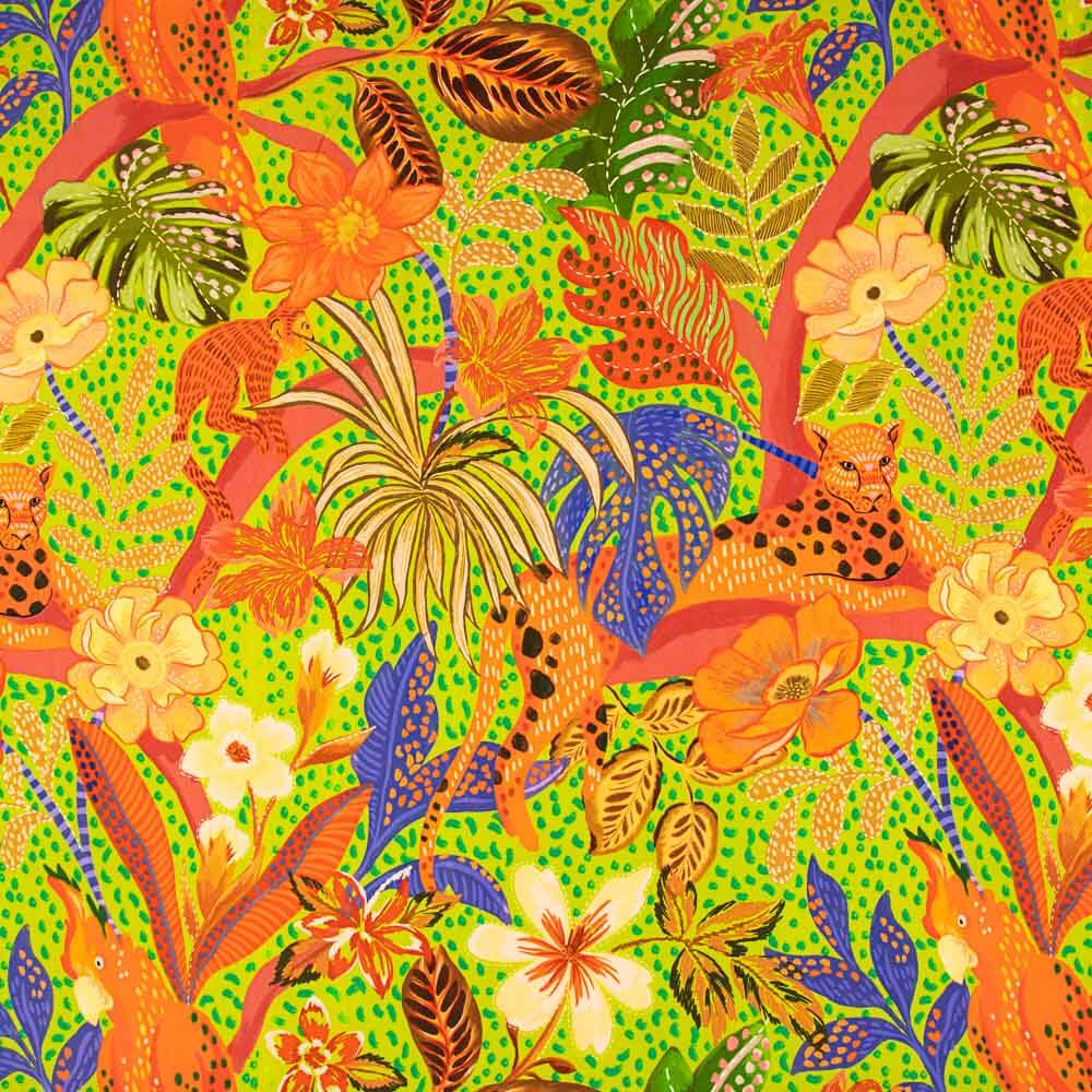 Crepe Viscosa Trópico Verde - Ribes y Casals