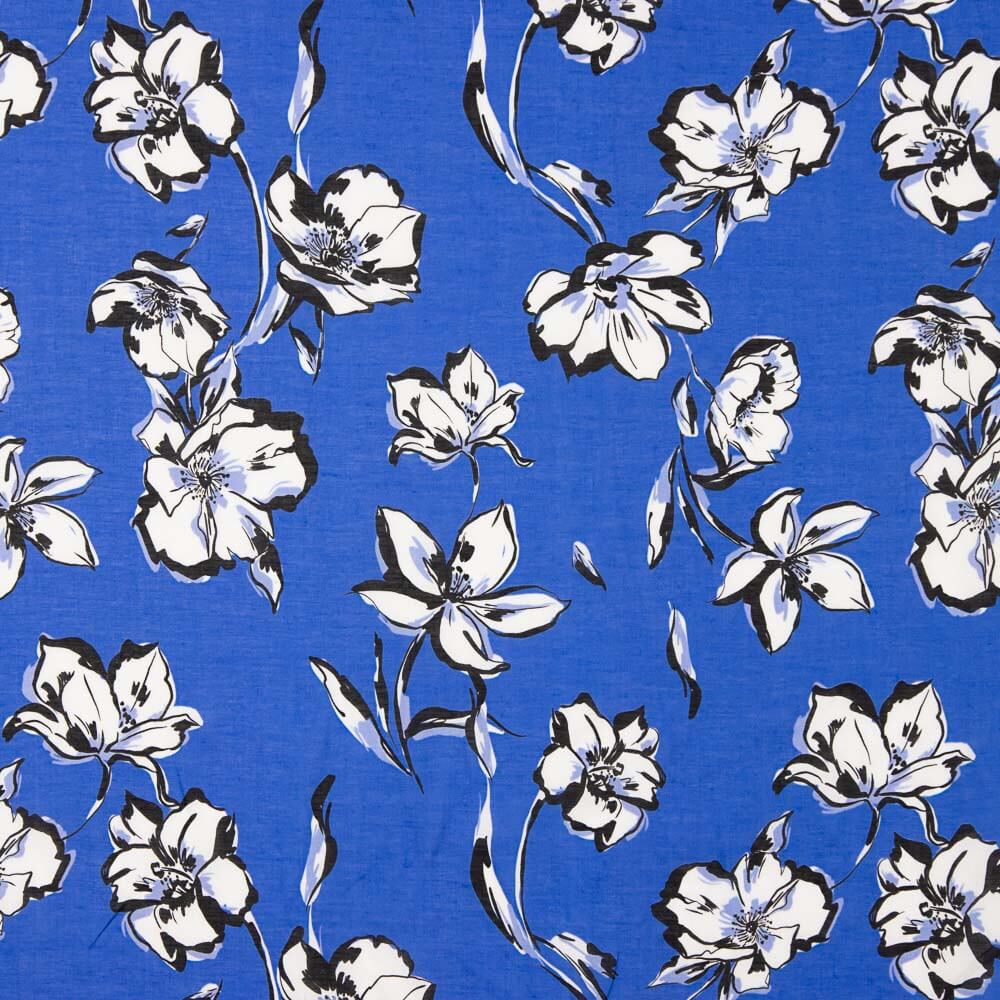 Voile Viscosa Hanoi Azul - Ribes y Casals