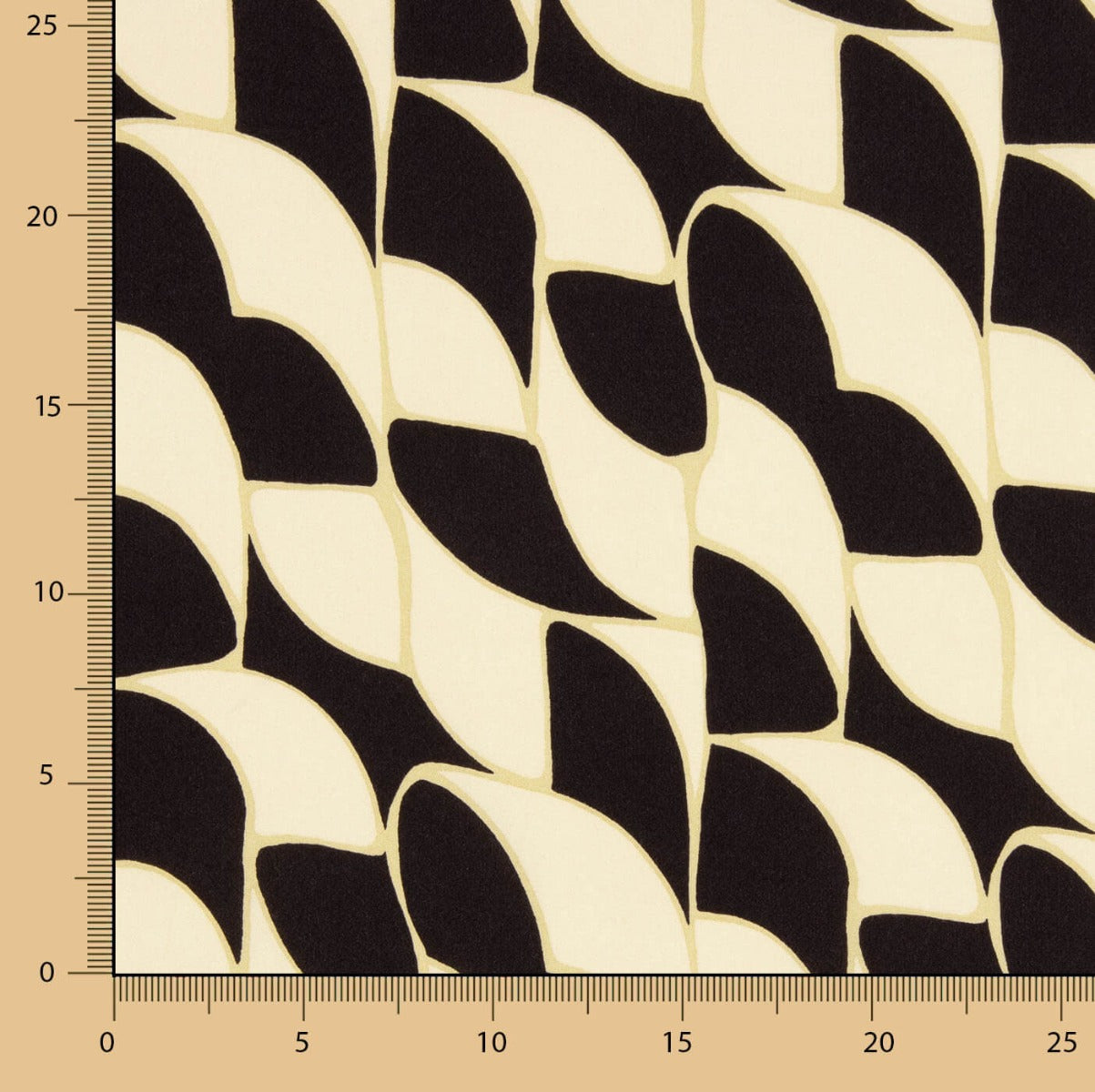 Viscosa Geométrico Beige - Ribes y Casals