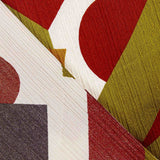 Satén Poliéster Geométrico Cobre - Ribes y Casals