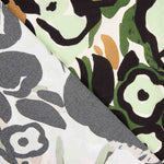 Crepe Viscose Estampa Flores Verdes - Ribes y Casals