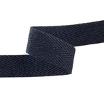 Fita de espinha de algodão 30 mm azul-marinho - Ribes y Casals