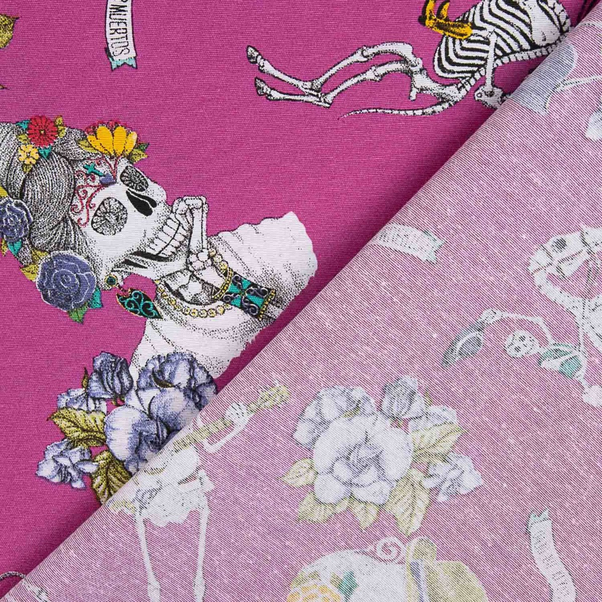 Loneta Estampada Caveiras Mexicanas - Ribes y Casals