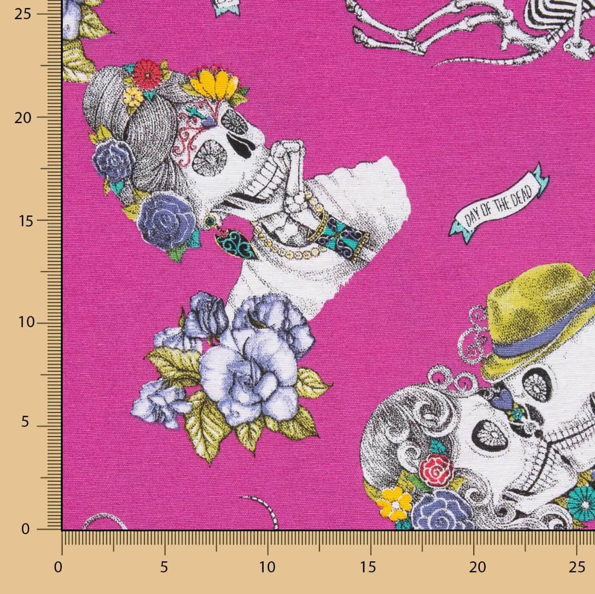 Loneta Estampada Caveiras Mexicanas - Ribes y Casals