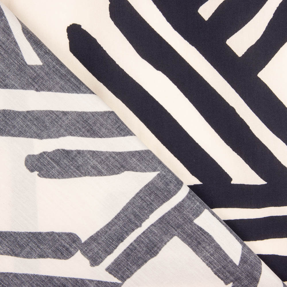 Popelina com elastano, estampada com motivos marinhos - Ribes y Casals