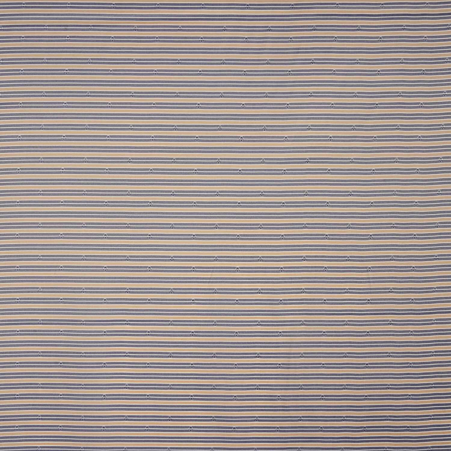 Forro listrado castanho Jacquard - Ribes y Casals