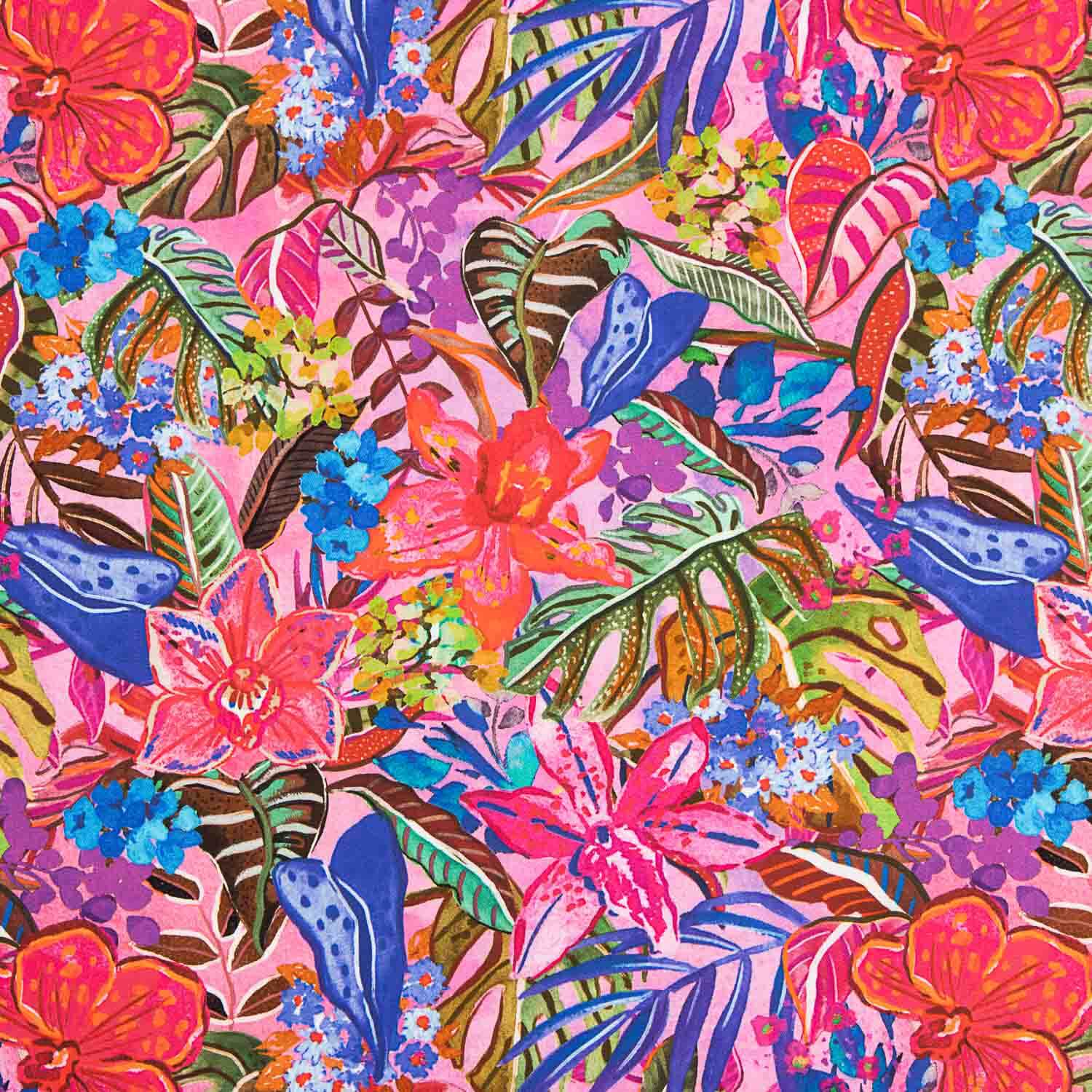 Viscose estampada Selva Fúcsia - Ribes y Casals