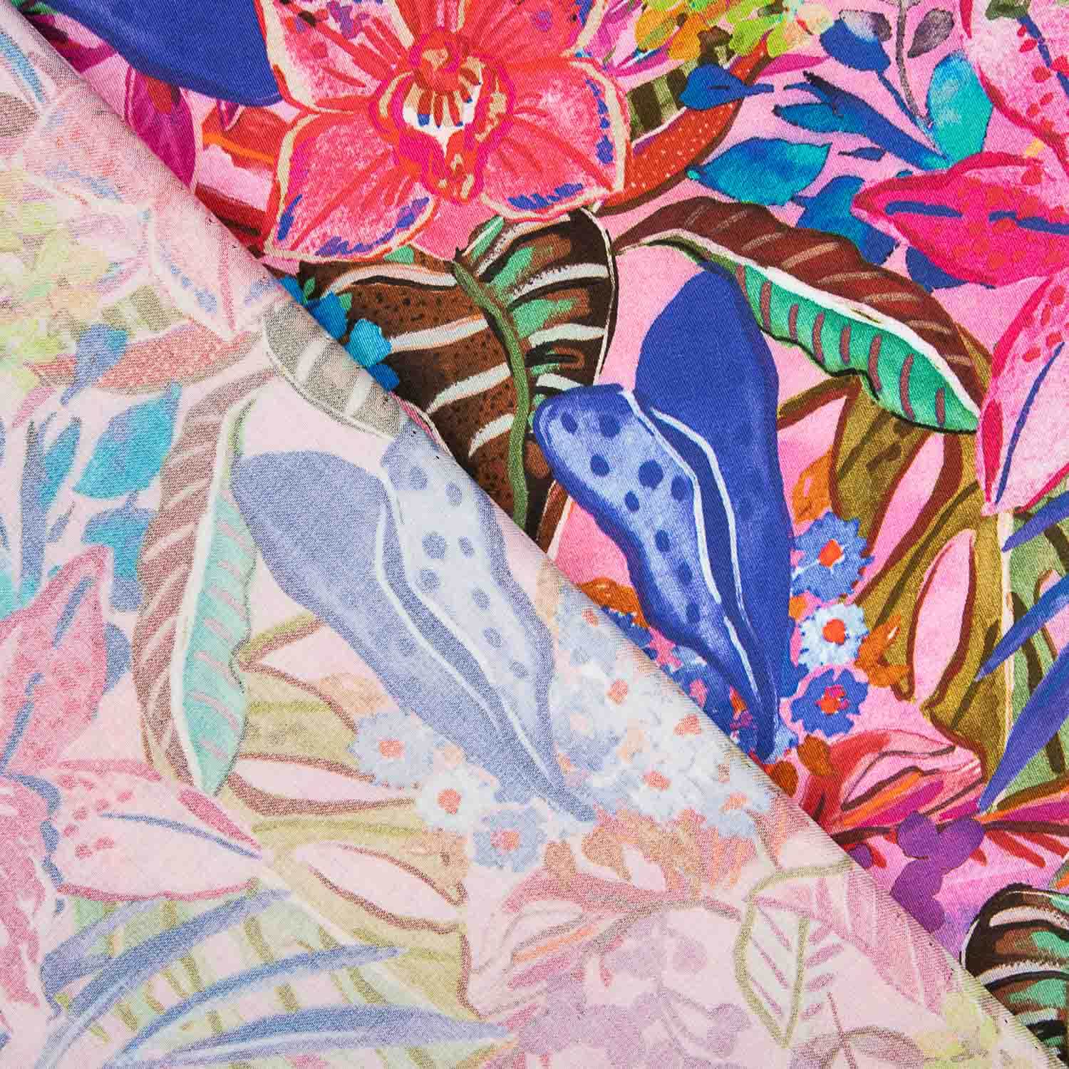 Viscose estampada Selva Fúcsia - Ribes y Casals