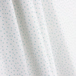 Percal estampado com bolinhas turquesa e branco - Ribes y Casals