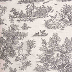 Algodão Resinado Toile de Jouy – Preto e Branco - Ribes y Casals
