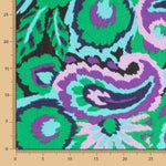 Gaze Cetim Floral Verde - Ribes y Casals