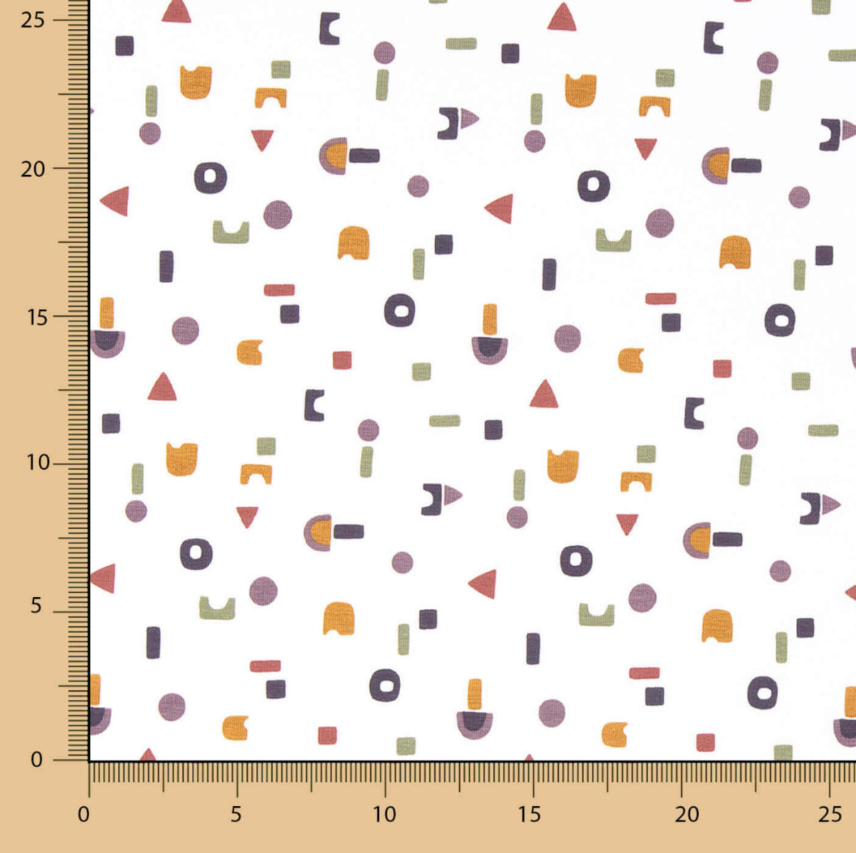 Malha Agodão Estampado Formas - Ribes y Casals