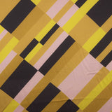 Satén Poliéster Bloques Retro - Ribes y Casals