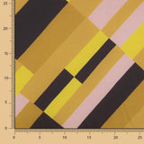 Satén Poliéster Bloques Retro - Ribes y Casals