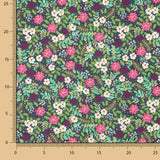 Popeline Jardim Selvagem Marinho - Ribes y Casals