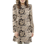 Brocado Lamé Flor Preta - Ribes y Casals