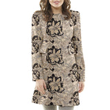 Brocado Lamé Flor Preta - Ribes y Casals