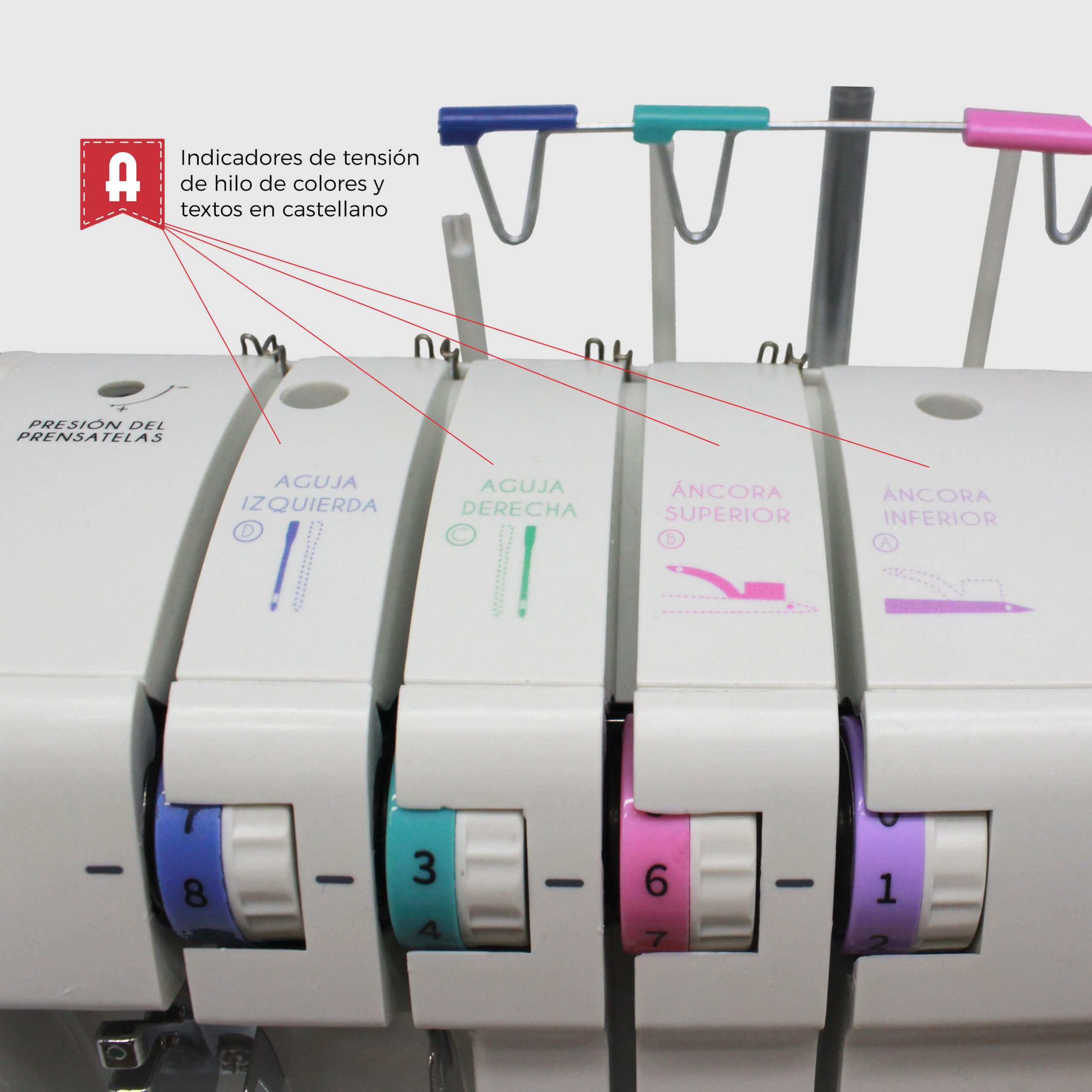 Máquina de overlock Alfa Precise Essence - Ribes y Casals