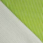 Percal estampado às riscas pistácio - Ribes y Casals