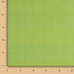 Percal estampado às riscas pistácio - Ribes y Casals