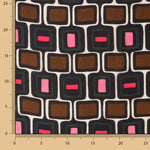Cetim de Viscose Retro Geométrico - Ribes y Casals