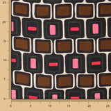 Cetim de Viscose Retro Geométrico - Ribes y Casals