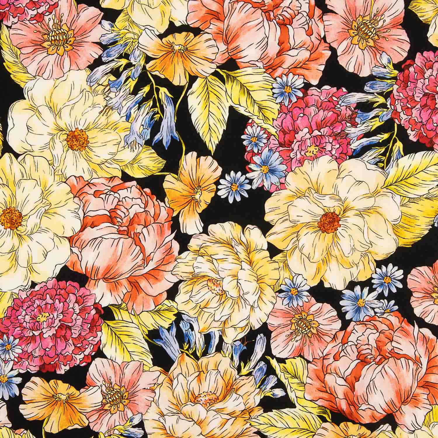 Viscose estampada Jardim Romântico - Ribes y Casals