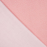 Percal estampado com bolinhas brancas e fresas - Ribes y Casals