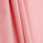 Percal estampado com bolinhas brancas e fresas - Ribes y Casals