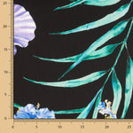 Cetim Estampado Tropic Preto - Ribes y Casals