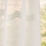 Retal Visillo Bordado Mini Flor Cenefa 150x280 cm - Ribes y Casals