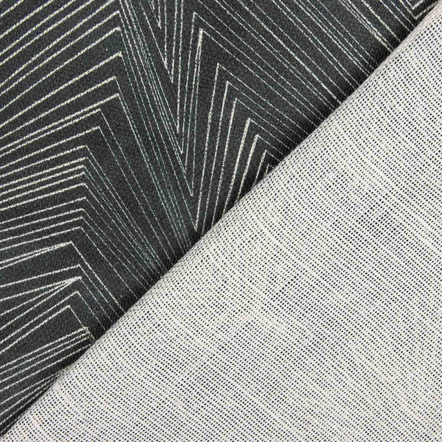 Linho e juta com estampado geométrico Sacred - Ribes y Casals