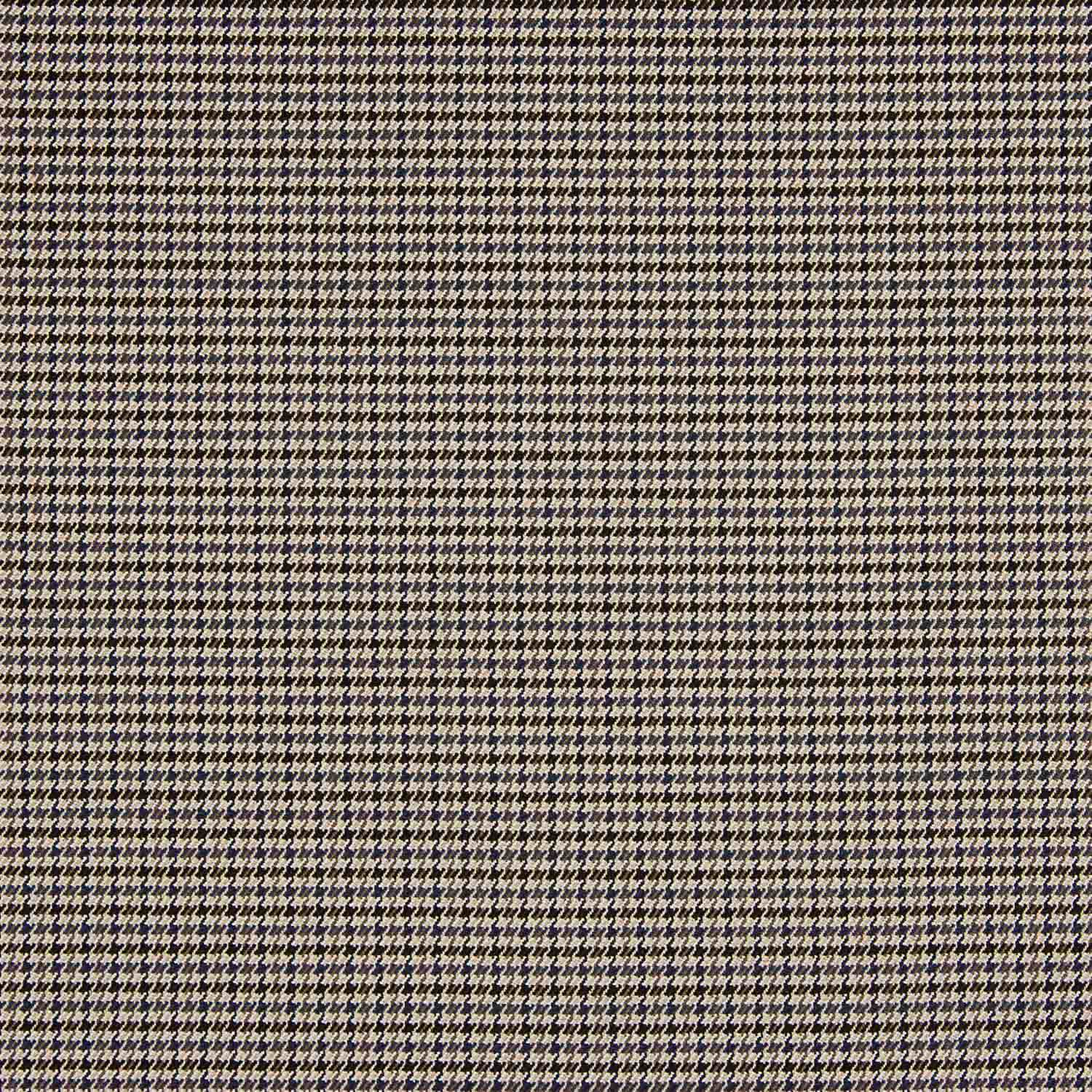 Lã Viscose Pied-de-poule Castanho e Azul - Ribes y Casals