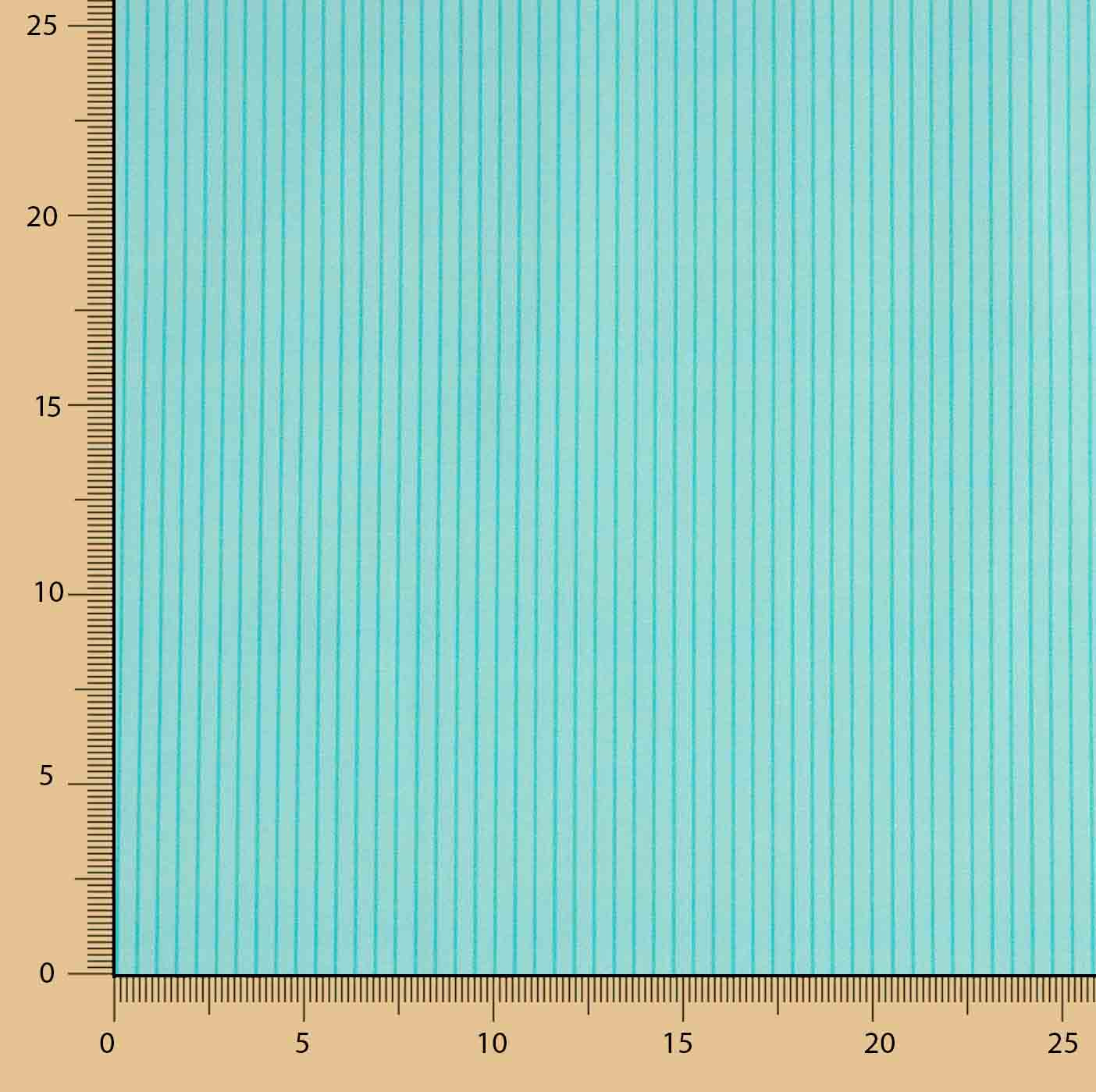Percal estampado com riscas verde água - Ribes y Casals