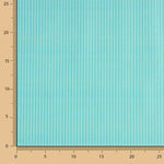 Percal estampado com riscas verde água - Ribes y Casals
