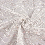 Vestido de Noiva em Tule Branco com Ramas e Gradiente Elegance - Ribes y Casals